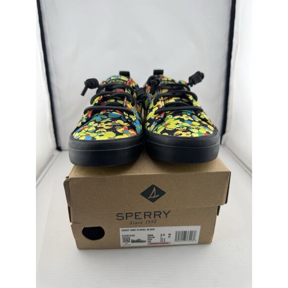 Sperry Women's Crest Vibe Floral Tokyo Sneakers Shoes Size 5.5M Memory Foam W/BX - Picture 2 of 10